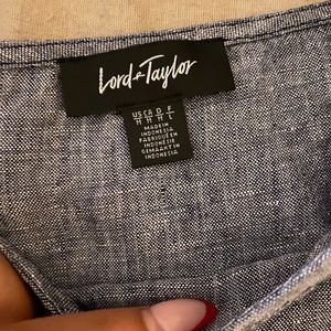 Lord and Taylor Linen Blouse